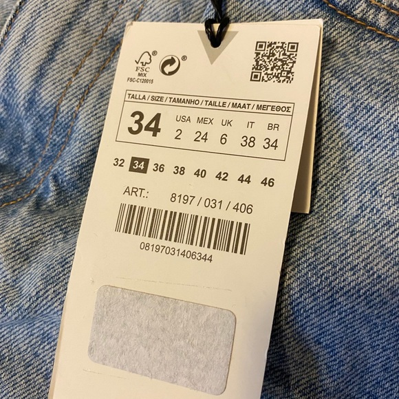 Zara Jeans: Classic Mom Fit Hi-Rise Ankle Length - Picture 3 of 5